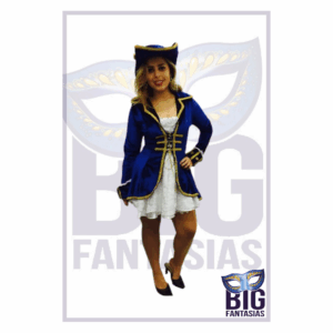 Pirata luxo azul Veludo