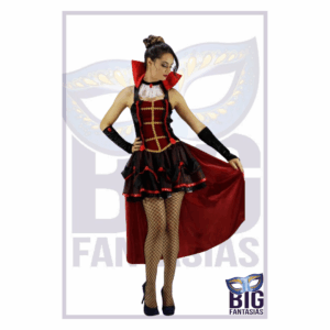 Vampira Luxo Veludo vermelha vestido curto